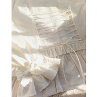 Long Sleeve Peter Pan Collar Top White Lolita Blouse