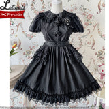Confused Fox ~ Embroidered Casual Lolita Dress Peter Pan Collar Doll Dress by Alice Girl ~ Pre-order