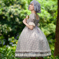 Afternoon Tea ~ Sweet Cotton Lolita OP Dress by Infanta