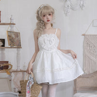 Sweet Sleeveless Little Black/White Dress Princess Party Dress by Yomi