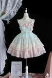 Tiered Rainbow ~ Sweet Lolita JSK Dress by Alice Girl ~ Pre-order