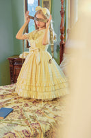 Miss Nelly ~ Classic Casual Lolita JSK Dress with Embroidered Flowers