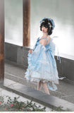 Phoenix under the Moon ~ Retro Style Lolita JSK Dress with Detachable Sleeves by OCELOT