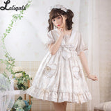 The Alice Rabbit ~ Sweet Short Sleeve Lolita Dress by Yomi