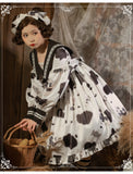 Milk Candy ~ Sweet Long Sleeve Cow Printed Dress by Yomi