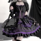 River Seine ~ Gothic Lolita Corset Dress w. Shrug Top