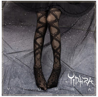 Starfish & Sand ~ Sweet Lolita Tights Patterned Pantyhose by Yidhra