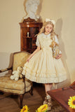 Miss Nelly ~ Classic Casual Lolita JSK Dress with Embroidered Flowers