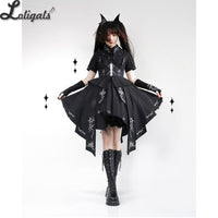 Foggy Thorns ~ Military Style Short Sleeve Lolita Dress by YLF