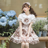 Chocolate Ring ~ Sweet Lolita JSK Dress/ Short Sleeve Blouse by Yomi