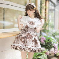 Chocolate Ring ~ Sweet Lolita JSK Dress/ Short Sleeve Blouse by Yomi
