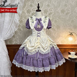 The Vineyard ~ Sweet Short Sleeve Lolita Dress Embroidered Party Dress by Alice Girl ~ Pre-order
