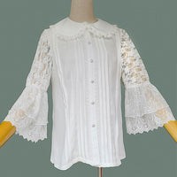Sweet Women's Shirt Vintage Flare Sleeve Lolita Blouse by Infanta
