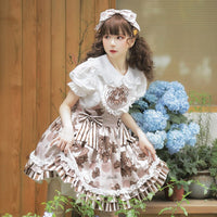 Chocolate Ring ~ Sweet Lolita JSK Dress/ Short Sleeve Blouse by Yomi