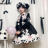 The Cow's Land ~ Sweet Long Sleeve Lolita Dress by Yomi