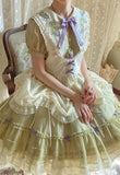 The Vineyard ~ Sweet Short Sleeve Lolita Dress Embroidered Party Dress by Alice Girl ~ Pre-order