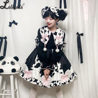 The Cow's Land ~ Sweet Long Sleeve Lolita Dress by Yomi