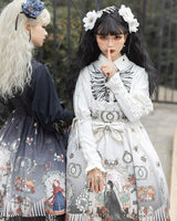 Black Fairy Tale ~ Gothic Lolita JSK Dress w. Long Sleeve Blouse by YLF