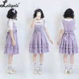 Miss Nelly ~ Classic Casual Lolita JSK Dress with Embroidered Flowers