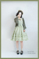 Miss Nelly ~ Classic Casual Lolita JSK Dress with Embroidered Flowers