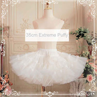 Mini A line Petticoat 35cm White Organza Pettiskirt Short Underskirt