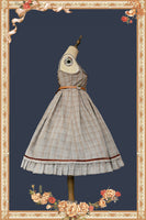 Lost in Fog ~ Cool Plaid Lolita JSK Dress by Infanta
