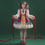 Clara Merry Christmas ~ Sweet Printed Lolita JSK Dress by YLF