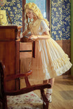 Miss Nelly ~ Classic Casual Lolita JSK Dress with Embroidered Flowers