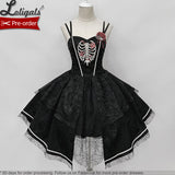 Broken Heart ~ Gothic Lolita Dress Asymmetrical Midi Party Dress by Alice Girl ~ Pre-order