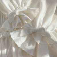 Long Sleeve Peter Pan Collar Top White Lolita Blouse