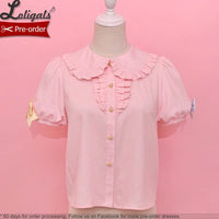Candy Cat ~ Sweet Peter Pan Collar Lolita Shirt by Alice Girl ~ Pre-order