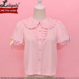 Candy Cat ~ Sweet Peter Pan Collar Lolita Shirt by Alice Girl ~ Pre-order