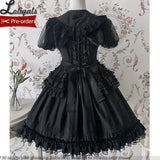 Confused Fox ~ Embroidered Casual Lolita Dress Peter Pan Collar Doll Dress by Alice Girl ~ Pre-order
