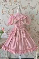 Confused Fox ~ Embroidered Casual Lolita Dress Peter Pan Collar Doll Dress by Alice Girl ~ Pre-order