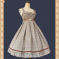 Lost in Fog ~ Cool Plaid Lolita JSK Dress by Infanta
