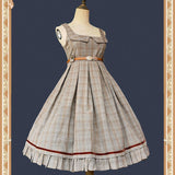 Lost in Fog ~ Cool Plaid Lolita JSK Dress by Infanta