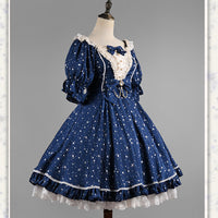 Galaxy in Summer ~ Classic Short Sleeve Lolita Dress by Strawberry Witch