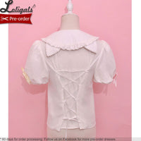 Candy Cat ~ Sweet Peter Pan Collar Lolita Shirt by Alice Girl ~ Pre-order
