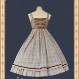 Lost in Fog ~ Cool Plaid Lolita JSK Dress by Infanta