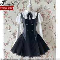 London Girl ~ Cool Lolita Dress with Detachable Sleeves by Alice Girl ~ Pre-order
