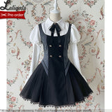 London Girl ~ Cool Lolita Dress with Detachable Sleeves by Alice Girl ~ Pre-order
