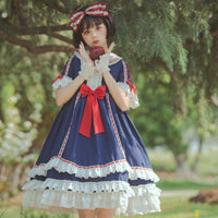 Miss Snow ~ Royal Princess Short Sleeve Lolita Dress by Yomi
