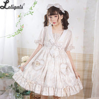 The Alice Rabbit ~ Sweet Short Sleeve Lolita Dress by Yomi