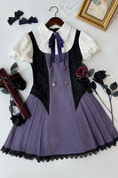 London Girl ~ Cool Lolita Dress with Detachable Sleeves by Alice Girl ~ Pre-order