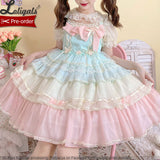 Tiered Rainbow ~ Sweet Lolita JSK Dress by Alice Girl ~ Pre-order