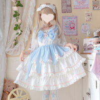 Peach Mousse ~ Sweet Tiered Lolita JSK Dress by Yomi