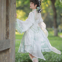 Green Swan Castle ~ Retro Chinese Style Lolita Dress by YLF