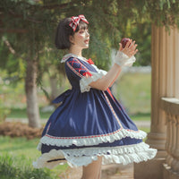 Miss Snow ~ Royal Princess Short Sleeve Lolita Dress by Yomi