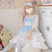 Peach Mousse ~ Sweet Tiered Lolita JSK Dress by Yomi