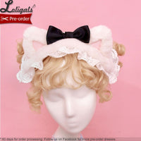 Candy Cat ~ Sweet Lolita KC Headpiece by Alice Girl ~ Pre-order